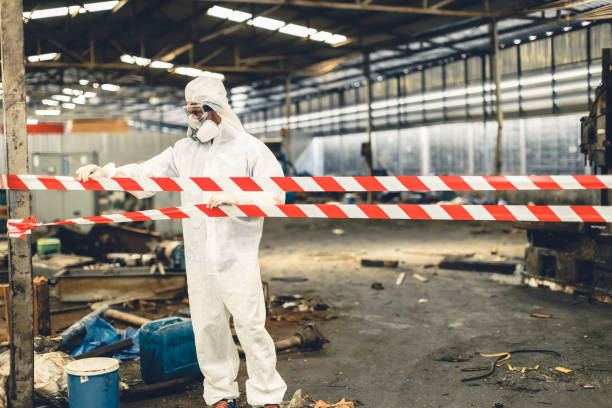 Professional Sewage Cleanup technician working in Westfield, NJ